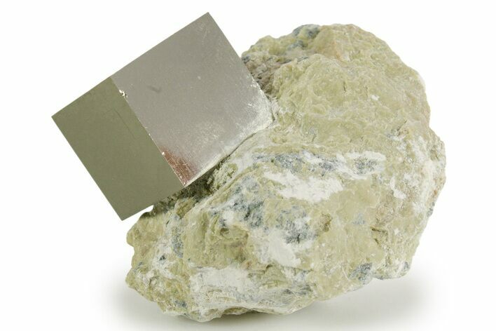 Natural Pyrite Cube In Rock - Navajun, Spain #337878
